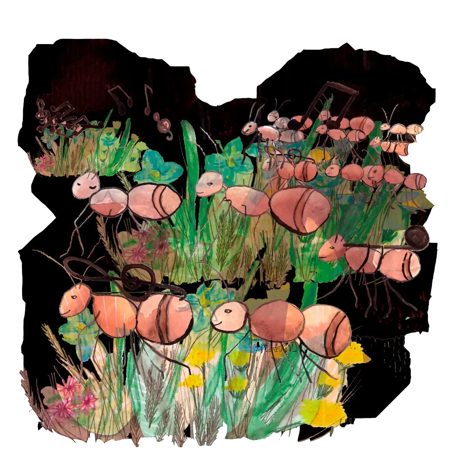 March of the Ants, illustration by Lotta Vuorma