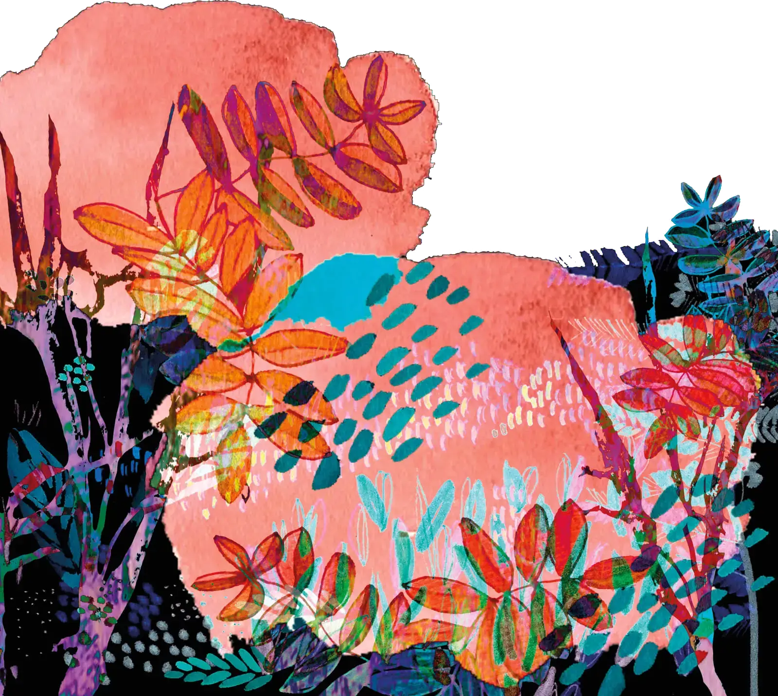 Autumn Foliage, illustration by Lotta Vuorma