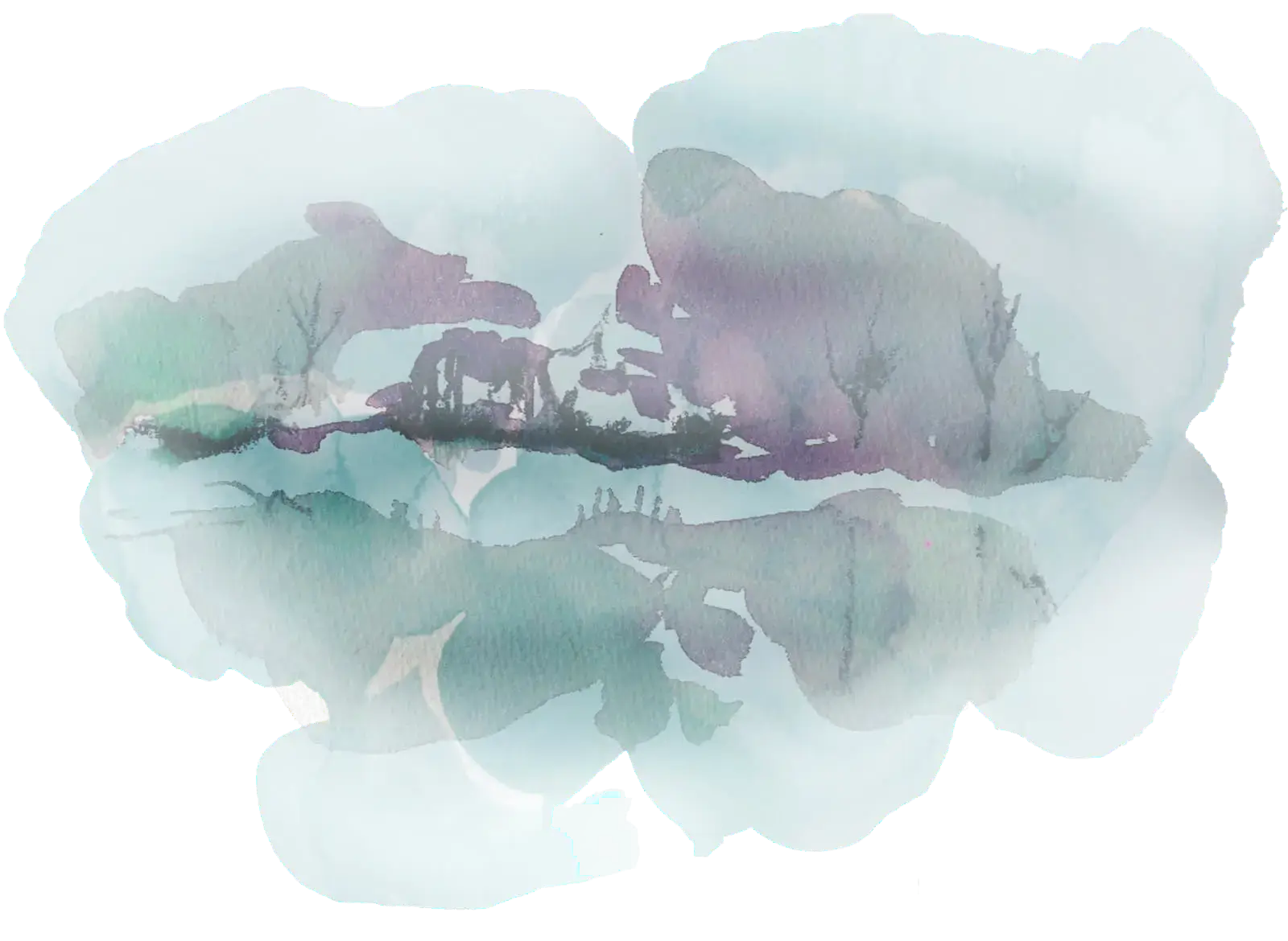 Misty Island, illustration by Lotta Vuorma